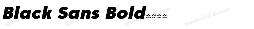 Black Sans Bold字体转换